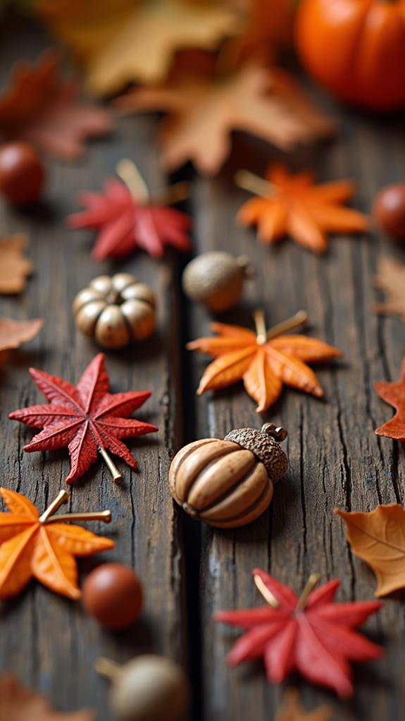 autumn inspired decorative charms