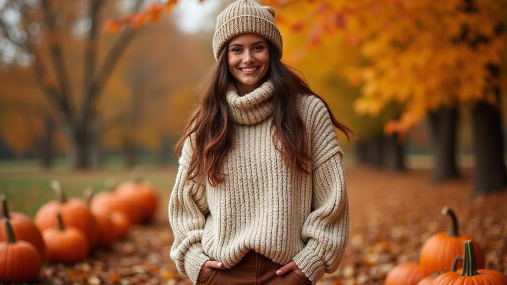 cozy textured sweater fashion