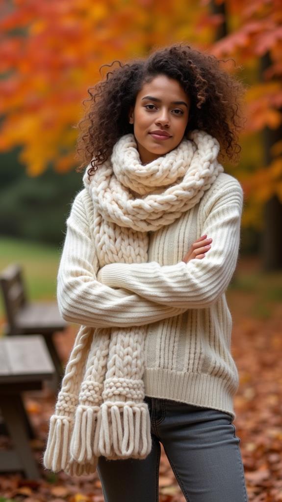 cozy textured winter accessories