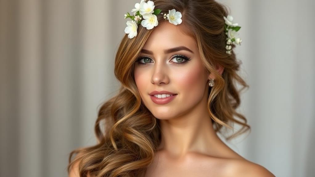 elegant flowing hair style