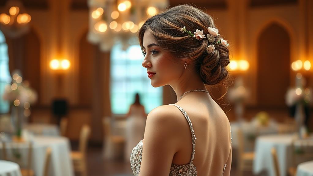 elegant prom half updos