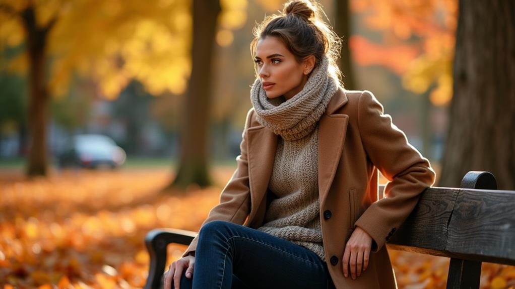 fall layering with warmth