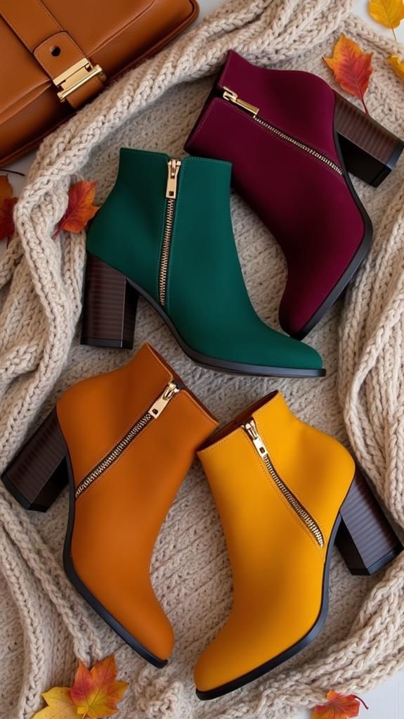 fashionable heeled booties statement