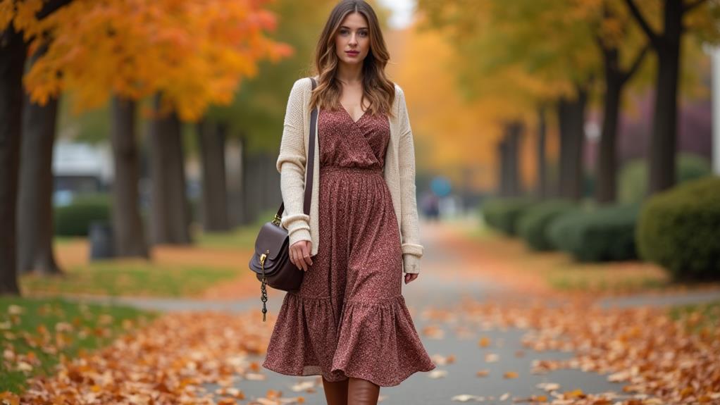 fashionable mid length dresses