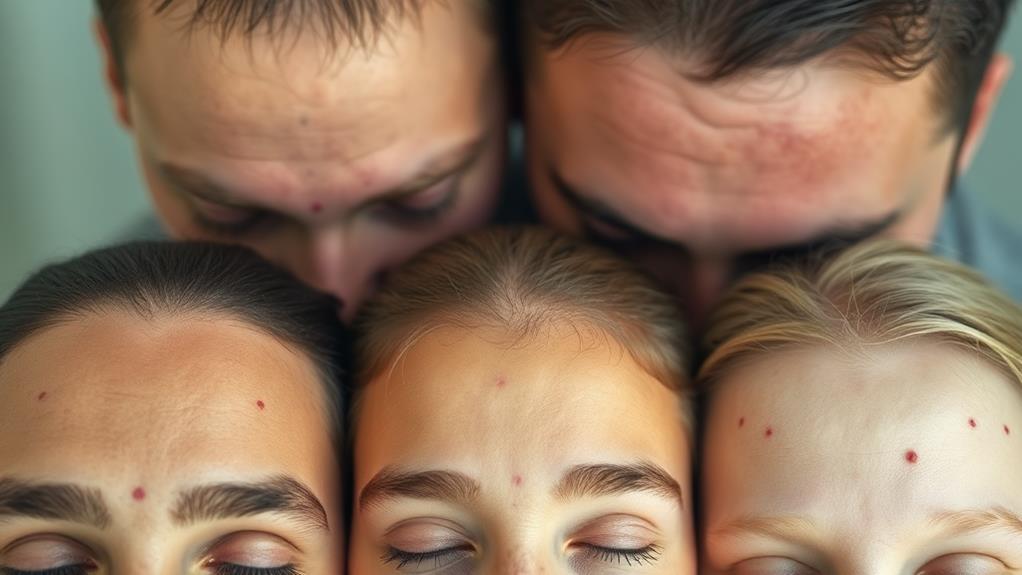 forehead moles causes significance