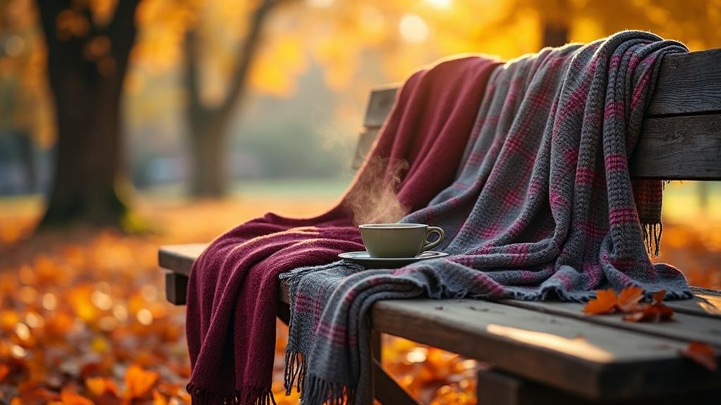 stylish autumn scarf selection