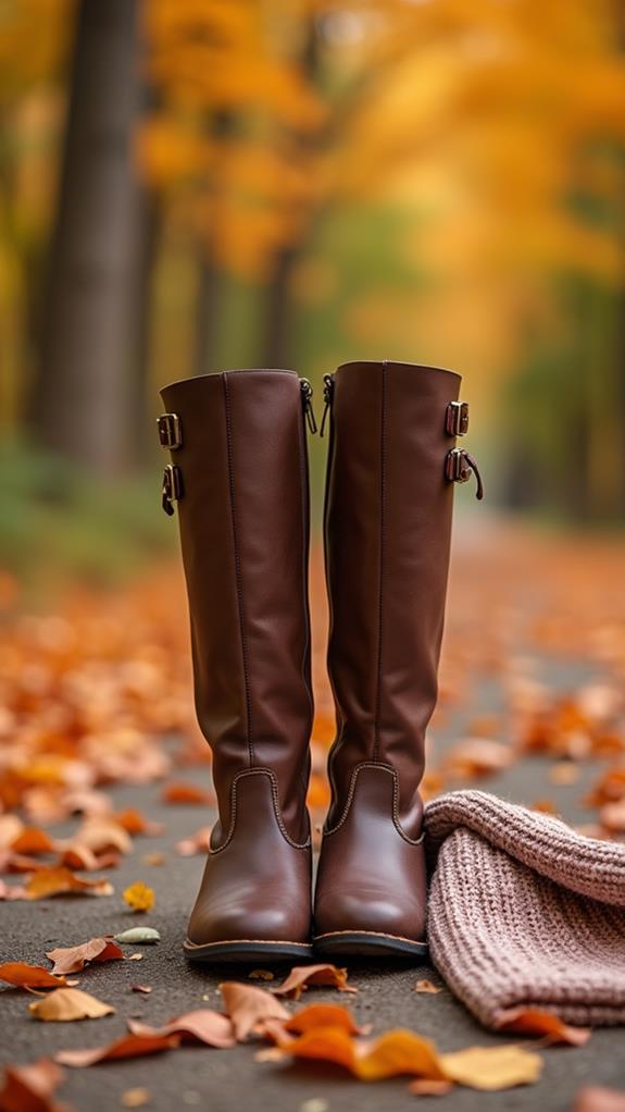 stylish knee high footwear