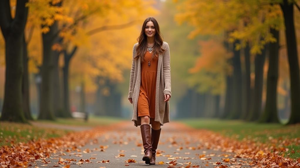 stylish layered dress ensemble