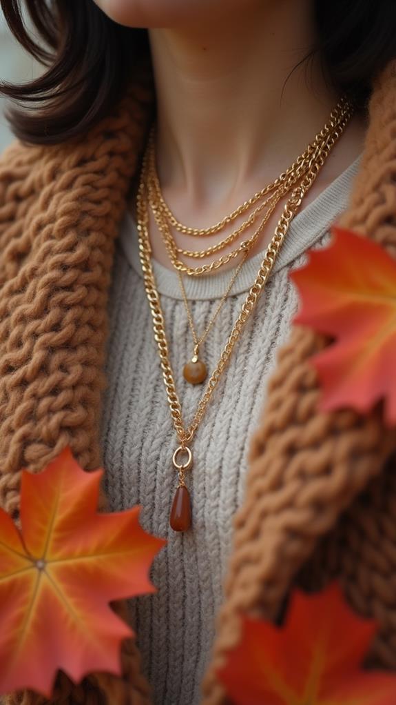 stylish layered necklaces trends