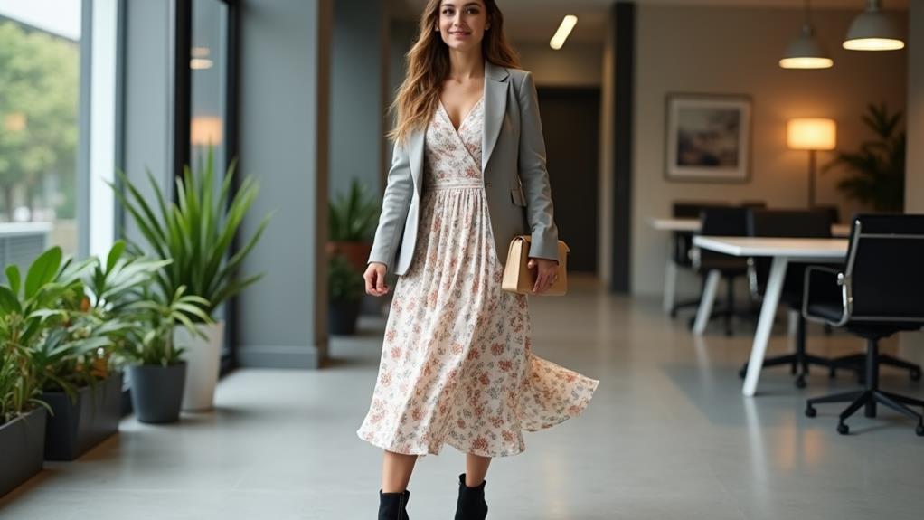 stylish midi dress fashion