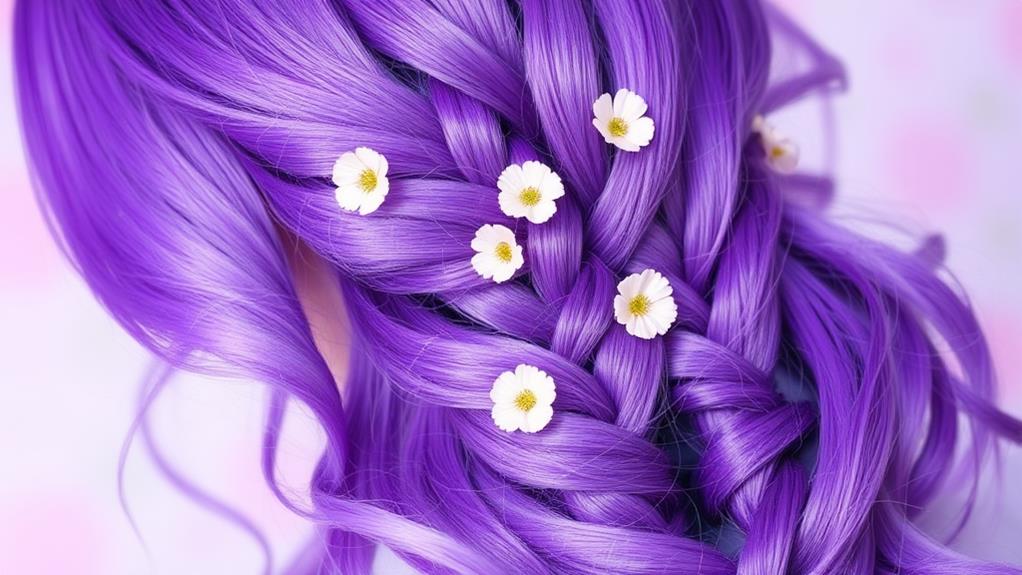 vibrant purple ombre trends